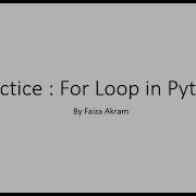 Week 5 Practice For Loop In Python