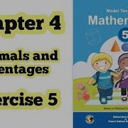 Class 5 Math Chapter 4 Exercise 5 Decimals And Percentages Nationalbookfoundation Ilmi Darasgah