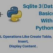 Sqlite 3 DataBase With Python 3 Basics DML Commands