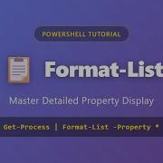 PowerShell Format List Tutorial Display All Object Properties Beginner S Guide