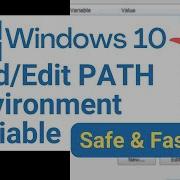Add Edit PATH Environment Variable In Windows 10