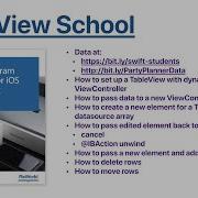 TableView School 6 Moving And Deleting TableView Rows