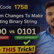 LeetCode 1758 Minimum Changes To Make Alternating Binary String Easy O N Solution