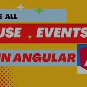 Listen For Mouse Events In Angular Mouse Move Down Up Enter Leave