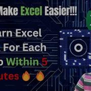 Excel VBA For Each Next Loop