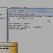 JavaScript Training Series Tutorial 9 Creating A Function