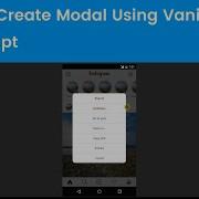 How To Create Modal Using Vanilla Javascript