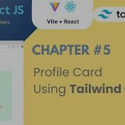 5 Create A Profile Card Using React JS Tailwind CSS React For Beginners
