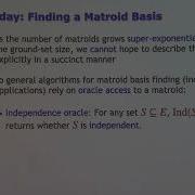 Breaking The N Barrier New Parallel Algorithms For Finding A Matroid Basis Aaron Putterman
