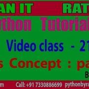 Python Tutorial Video Class 21 Python Class Concept By Ratan Sir