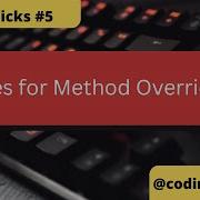 Rules For Method Overriding Java Quicks 5 Java Interview Questions
