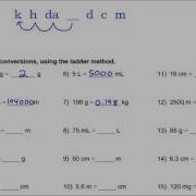 Metric Mania Conversion Practice Key