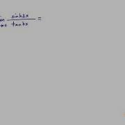 Limit 2 Hyperbolic Functions
