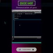 QBASIC 64bit Goto Unconditional Jump Statement