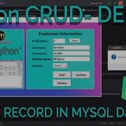 Python CRUD W MySQL Database DELETE Record Python Coding Java Intellij Database