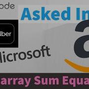Subarray Sum Equals K Amazon Microsoft Uber Interview Question Leetcode 560