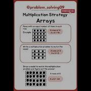 Arrays Multiplication Strategy Math Worksheet Mathematics Problem Solving Maths Solutions