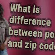 What Is Difference Between Postal And Zip Code