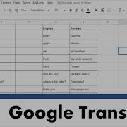 Use The Google Translate Function In Google Sheets