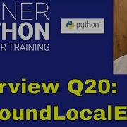 Python Interview Question 20 UnboundLocalError