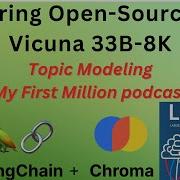 Topic Modeling For Text From AudioVideo With LangChain ChromaDb Kor Open Source LLMs