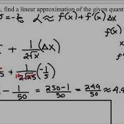 Linear Approximation Square Root Function