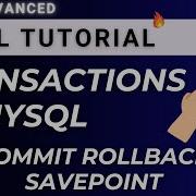 MySQL Data Transaction Commit Rollback Savepoint With Examples CUD SQL Tutorial Complete