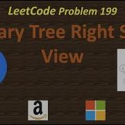 Binary Tree Right Side View LeetCode 199 BFS DFS Tree Facebook Amazon Microsoft