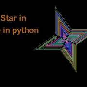 Amazing Draw Star Using Turtle In Python Episode 11