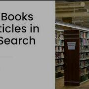 Find Books And Articles In OneSearch