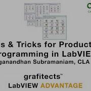 Tips And Tricks For Productive Programming In LabVIEW Muruganandhan S CHNLUG