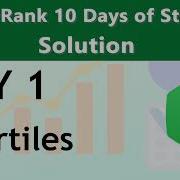 Day 1 Quartiles Solution From HackerRank 10 Days Of Statistics
