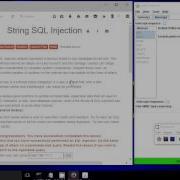 WebGoat Tutorial 9 String SQL Injection