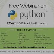 Live Python Webinar Python Programming For Beginners Python Tutorial Day 2 1 7 20 To 7 7 20