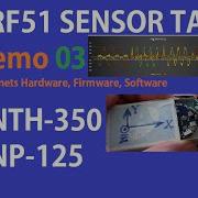 3 RNTH 350 NRF51 SENSOR TAG BLE T ра давление ускорение гироскоп освещенность RNP 125 Demo 03