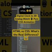 Digital Clock To 3D Analog Watch Pure CSS Animation Let Him Cook Mew AiiTee Mewaiitee