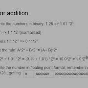 Addition And Multiplication Of Binary Floating Point Numbers Ch 7