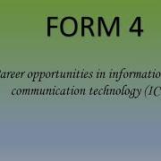 Form 4 Careers In ICT KCSE Syllabus