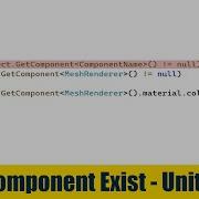 Check If A Gameobject Contains A Certain Component Using C In Unity