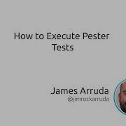 How To Execute Pester Tests
