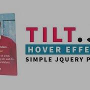 3D Tilt Hover Effects Mouse Over Parallax Hover Effects