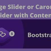 Carousel Slider Bootstrap 5 Slider Carousel Tutorial