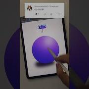 How To Draw A 3D Sphere In Procreate Shorts Procreate