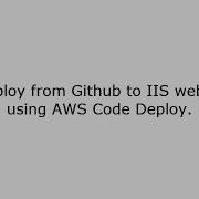 AWS Code Deploy And Github Auto Deploy