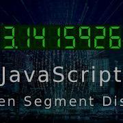 JavaScript Seven Segment Display