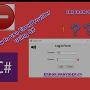 How To Use ErrorProvider Using C