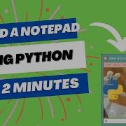 Build A Notepad With Python And Tkinter In 2 Minutes Python
