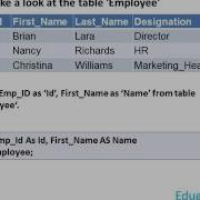 SQL Aliases