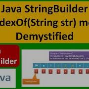 Java StringBuilder LastIndexOf String Str Method Demystified Java Tutorial