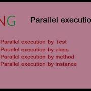 TestNG Parallel Execution